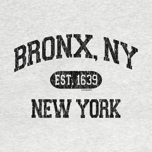 Bronx NY Arch Distress Retro Print by FireflyCreative